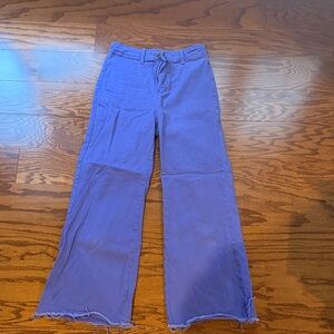 Women's Purple Flare Jeans